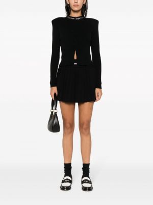 Plisované mini sukně Gcds černé