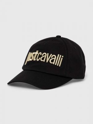 Хлопковая кепка Just Cavalli черная