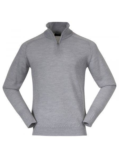 Шерстяной свитер из шерсти мериноса Bergans серый