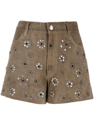 Semsket skinn skinn shorts Zadig&voltaire brun