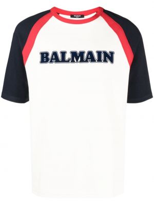 Bavlnené tričko s potlačou Balmain