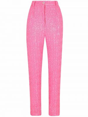 Панталон с пайети Dolce & Gabbana розово