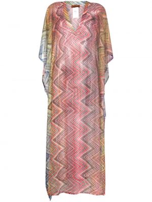 Průsvitné šaty Missoni růžové