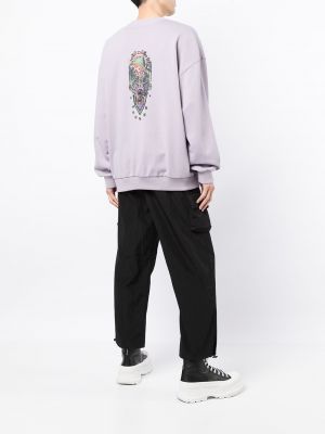 Sweatshirt mit rundhalsausschnitt mit print Ports V lila