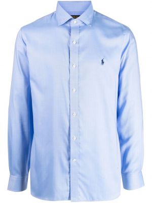 Hodvábna košeľa s výšivkou Polo Ralph Lauren