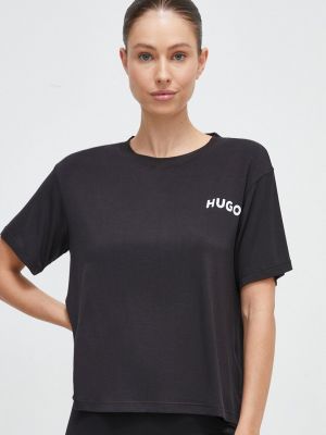 Majica kratki rukavi Hugo crna