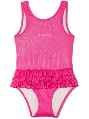 Ruffle badetøy for jenter Givenchy Kids rosa