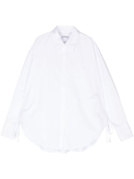 Bavlněná košile Dondup bílá