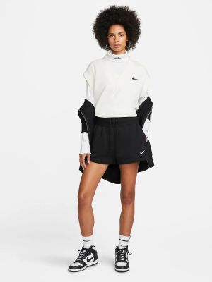 Хлопковые шорты Nike черные