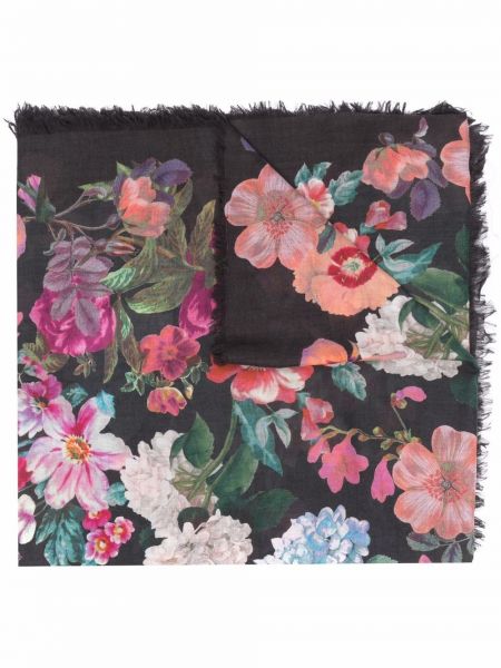 Bufanda de flores con estampado Etro negro