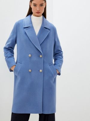 Двубортное пальто Smith's Brand синее