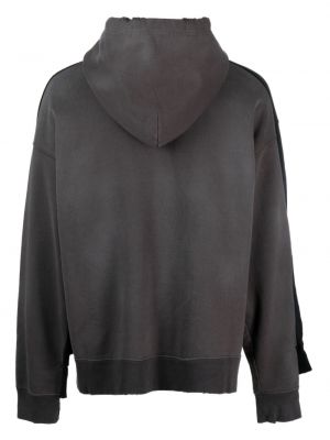 Bluza z kapturem bawełniana z nadrukiem Maison Mihara Yasuhiro czarna