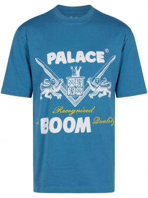 Bavlněné tričko Palace modré