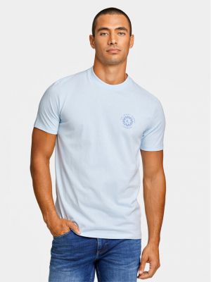 T-shirt large Lindbergh bleu