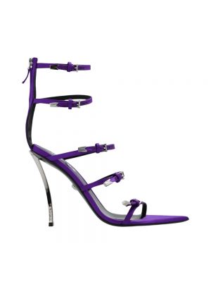 Chaussures de ville en cuir Versace violet