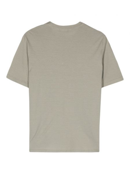 Bavlněné tričko s kulatým výstřihem Dell'oglio šedé
