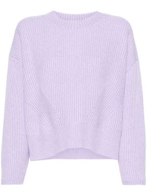 Пуловер с кръгло деколте Allude виолетово