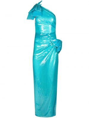 Asymetrické večerné šaty Nina Ricci modrá