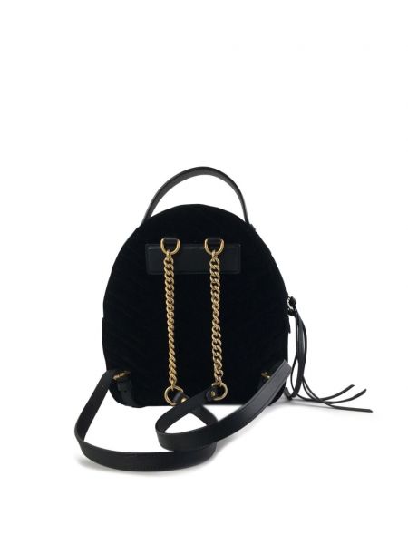 Sametový batoh Gucci Pre-owned černý