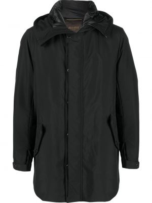 Mantel mit kapuze Moorer schwarz