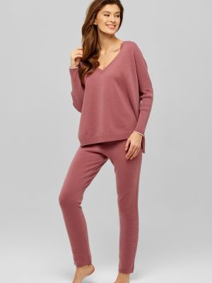 Рожевий кашеміровий пуловер Marc&andre