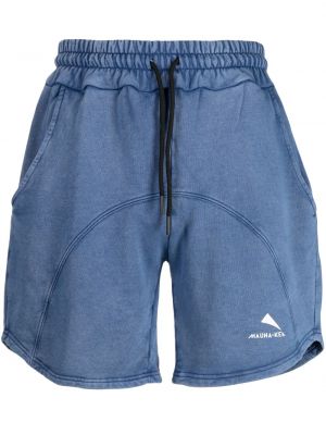 Bermuda kratke hlače s potiskom Mauna Kea modra