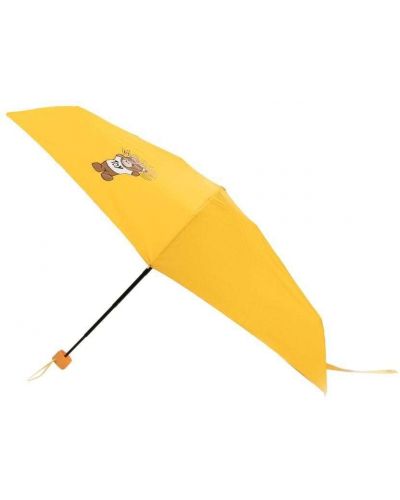 Regenschirm mit print Moschino gelb