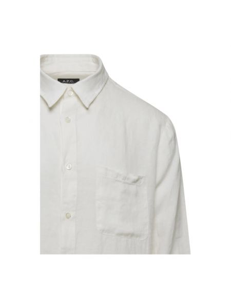 Camisa de lino A.p.c. blanco