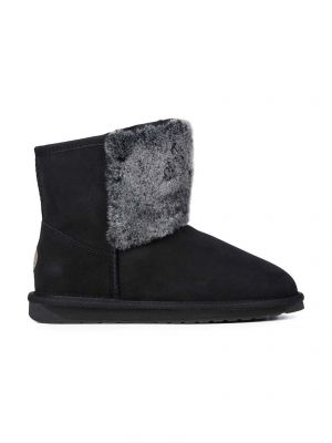 Čizme za snijeg od brušene kože Emu Australia crna