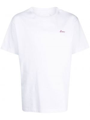 Βαμβακερή μπλούζα με σχέδιο Off Duty λευκό