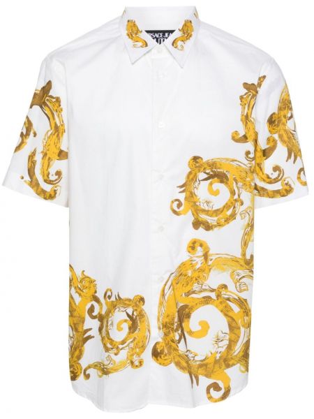 Bavlnená rifľová košeľa s potlačou Versace Jeans Couture