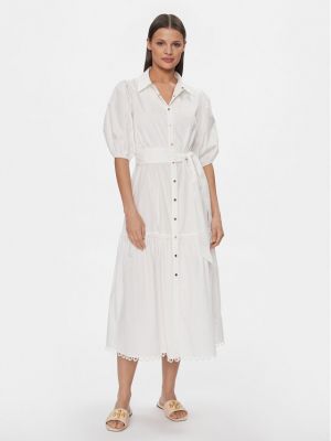 Φόρεμα σε στυλ πουκάμισο Fracomina λευκό
