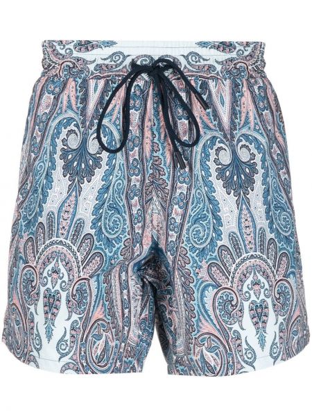 Shorts mit print mit paisleymuster Etro blau