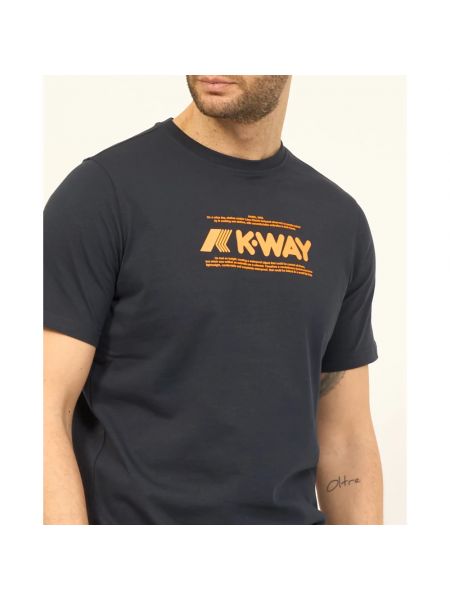 T-shirt mit print K-way blau
