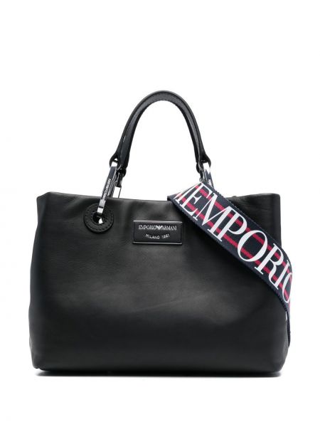 Δερμάτινη τσάντα shopper Emporio Armani