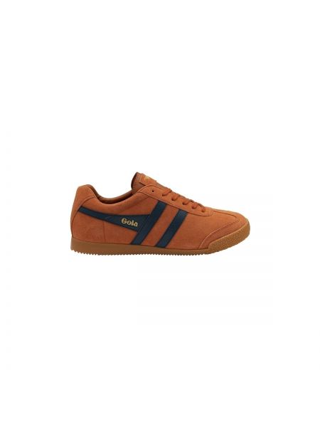 Szarvasbőr sneakers Gola narancsszínű
