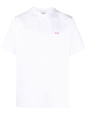 T-shirt con stampa Arte bianco