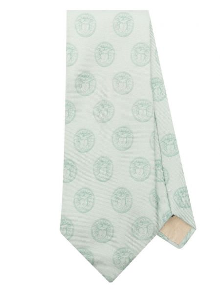 Hedvábná kravata Versace Pre-owned zelená