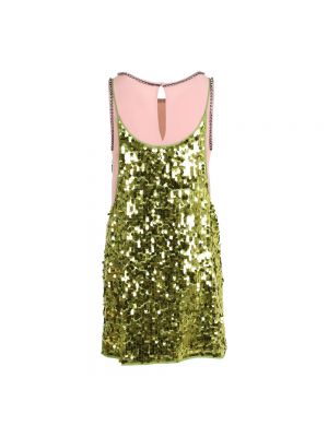 Sukienka mini z cekinami N°21 zielona
