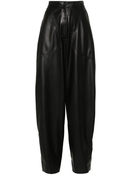 Δερμάτινο παντελόνι Stella Mccartney μαύρο