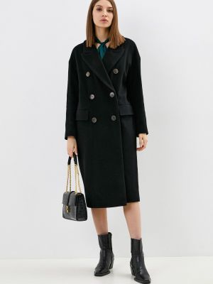 Двубортное пальто Belucci черное