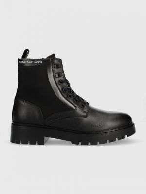 Calvin Klein Jeans trapery Military Boot YM0YM00409.0GL męskie kolor czarny