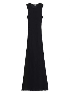 Трикотажное длинное платье Rag & Bone черное