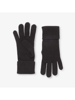 Кашемировые перчатки Burberry черные