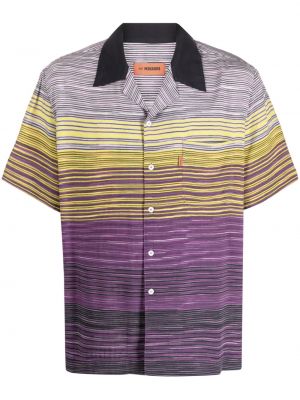 Chemise à rayures Missoni violet