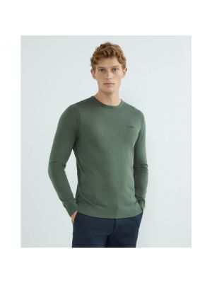 Jersey de tela jersey de cuello redondo Calvin Klein verde