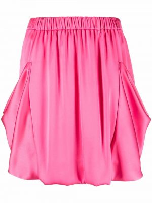 Шелковая юбка мини Giorgio Armani, розовый
