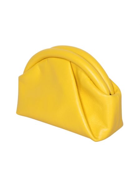 Bolso clutch de cuero Jw Anderson amarillo