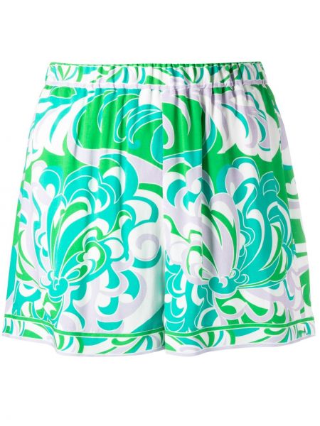 Pantalones cortos con estampado Emilio Pucci verde