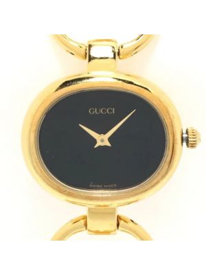 Zegarek ze stali chirurgicznej Gucci Vintage żółty